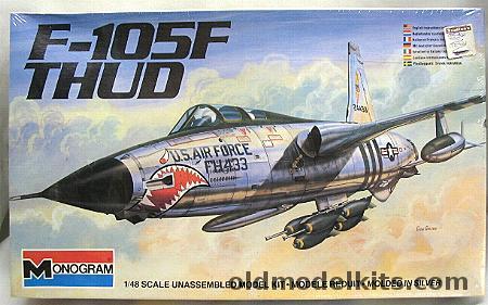 Monogram 1/48 Republic F-105F Thud Thunderchief Two-Seater, 5808 plastic model kit